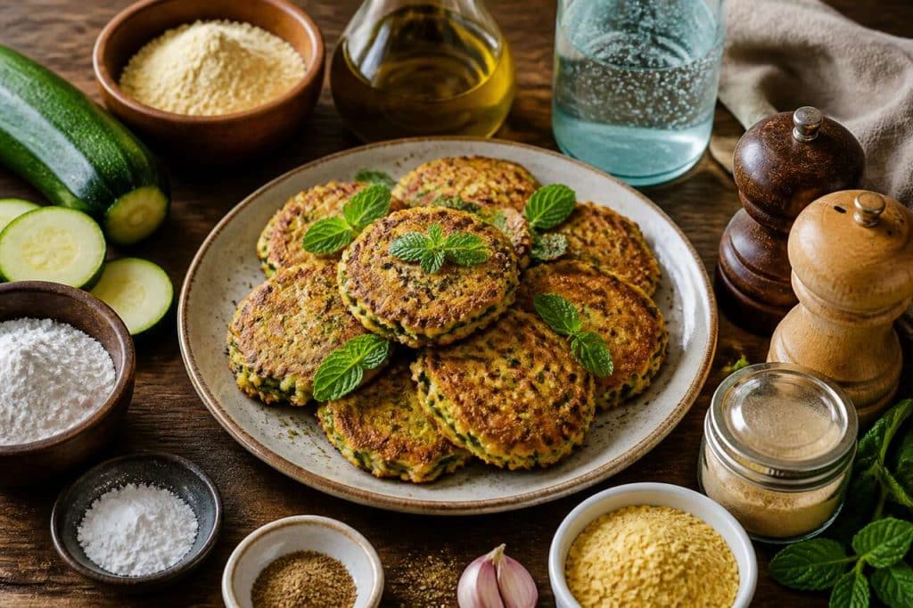 Beignets de courgette à la menthe : recette vegan saine et savoureuse