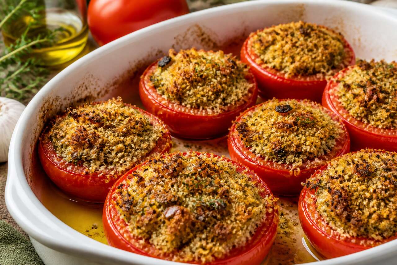 Tomates à la provençale vegan : recette facile et savoureuse