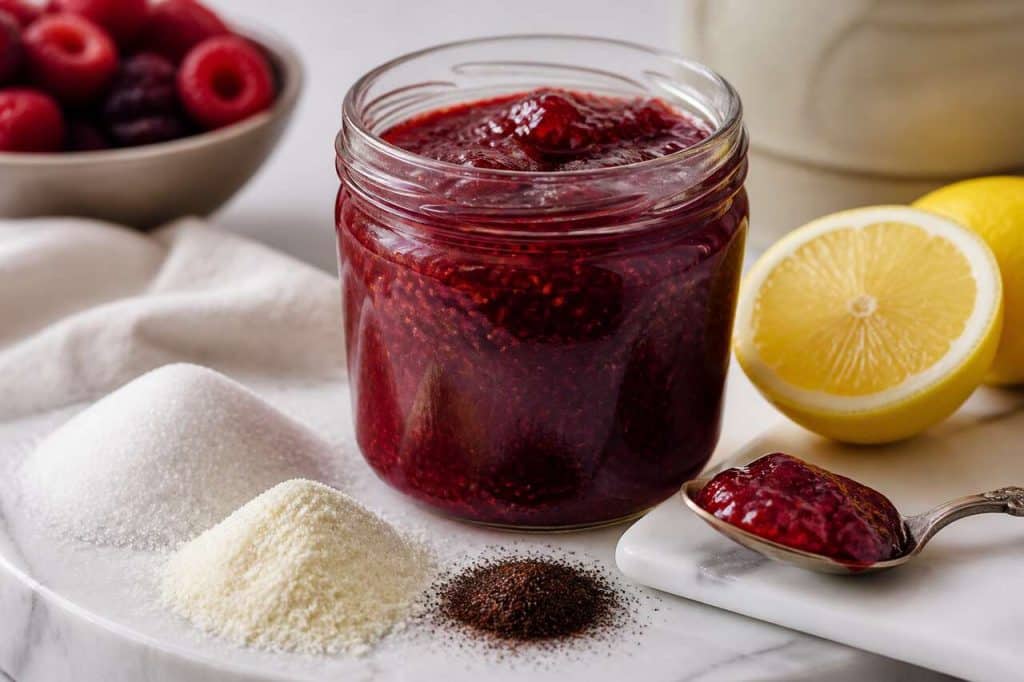 Recette de confiture mi-cuite aux fruits rouges maison
