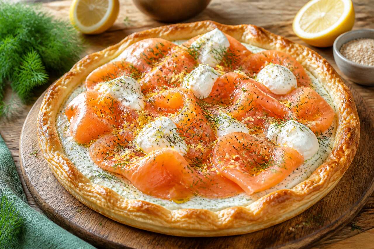 Tarte Au Tzatziki Et Saumon : recette facile et savoureuse