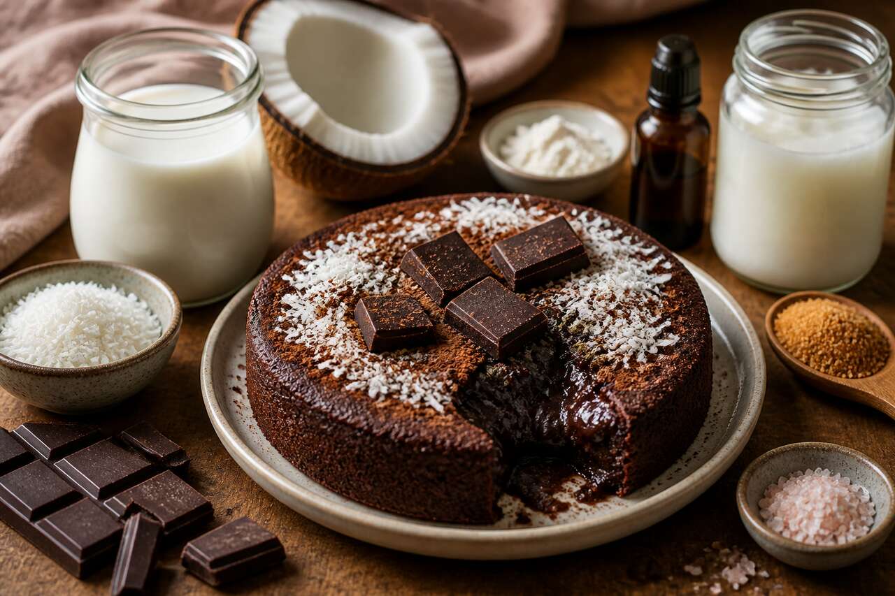Fondant chocolat coco et banane : délice sain et gourmand