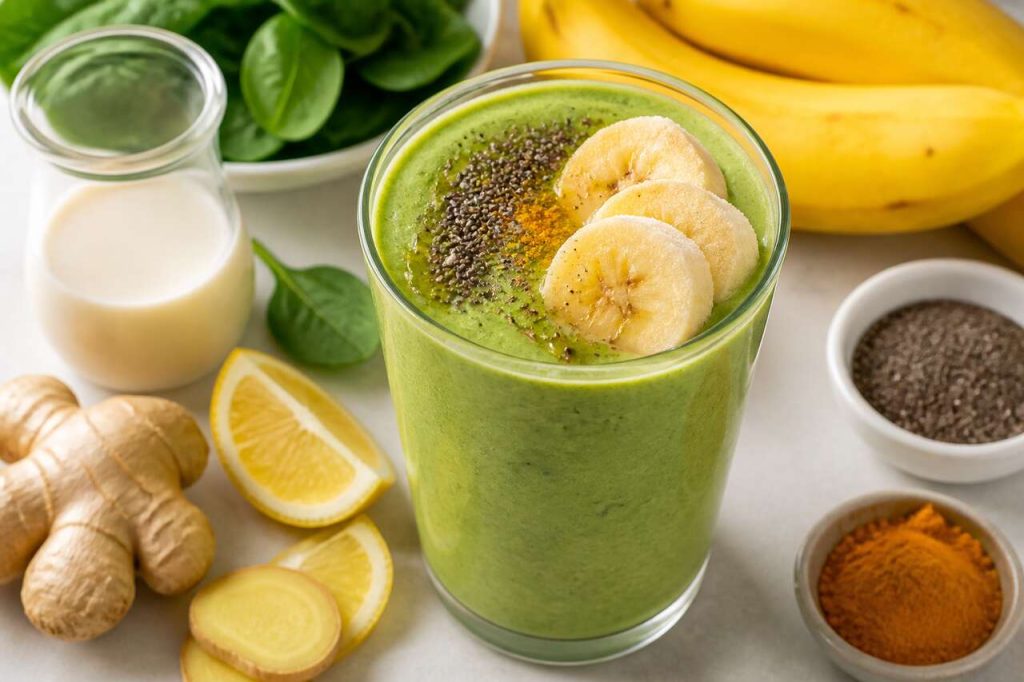 Smoothie détox épinards et banane : la recette healthy