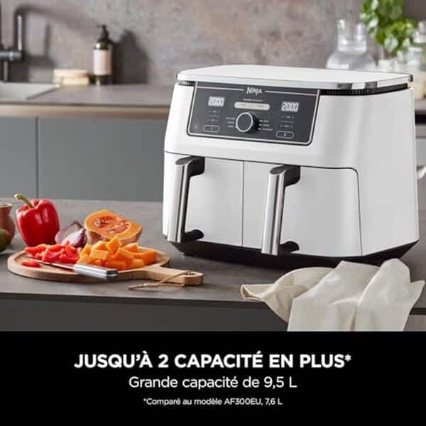 Découvrez notre test détaillé de la friteuse sans huile Ninja Foodi MAX AF400EUWH blanche : performances, capacité, résultats de cuisson et prix.