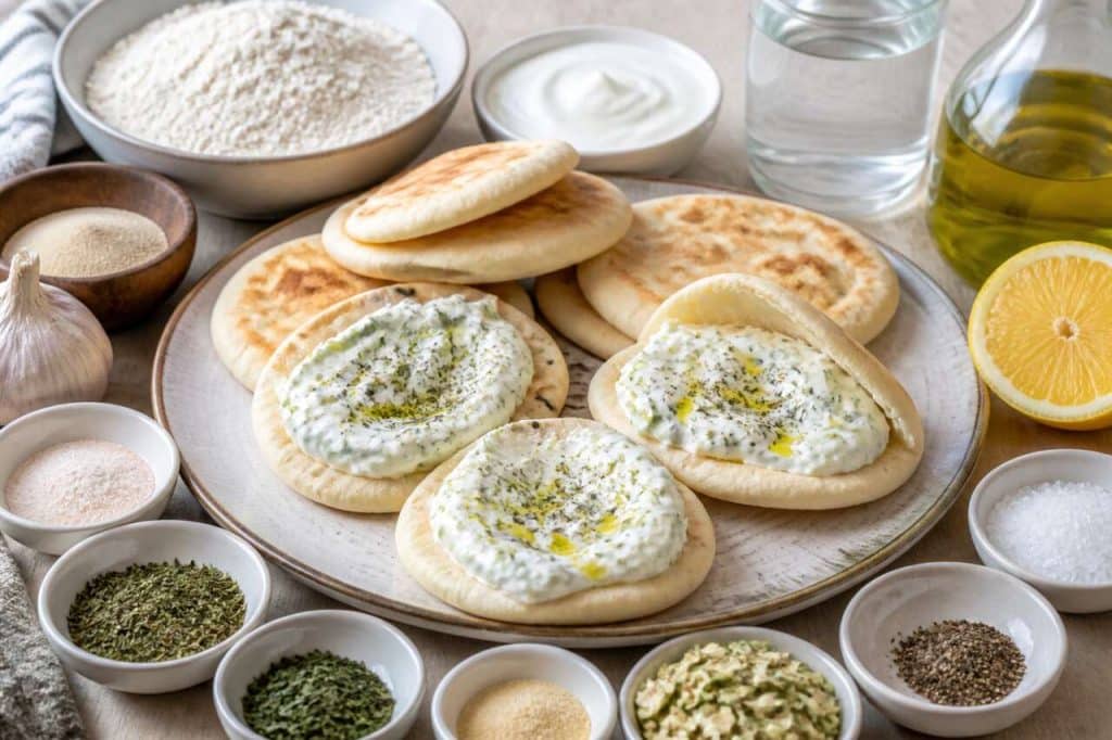 Mini pains pita vegan : recette de tzatziki maison