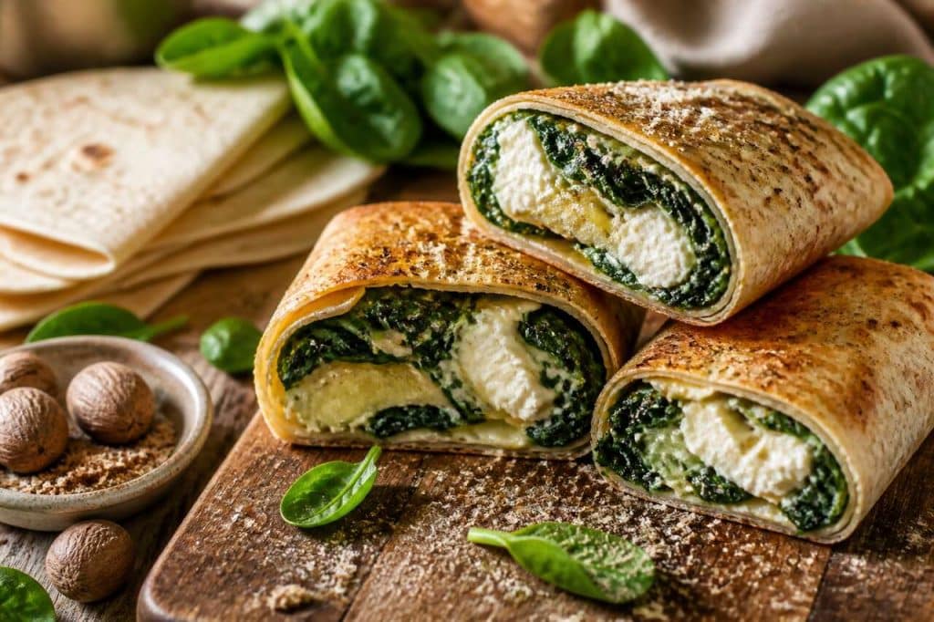 Quiche Wrap Épinards Et Chèvre Frais : recette Savoureuse Et Légère