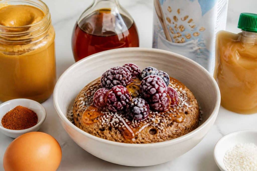 Recette : bowl cakes aux flocons d'avoine et fruits