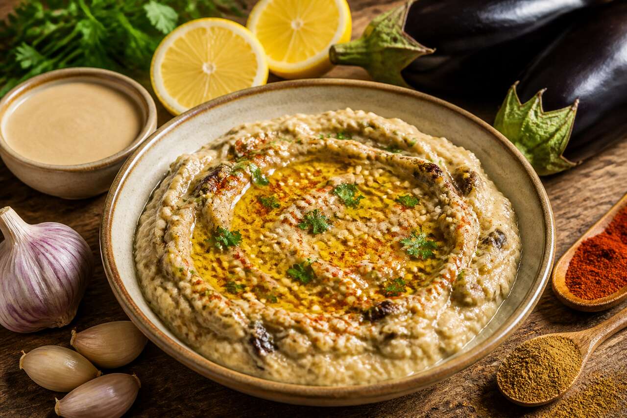 Recette vegan : baba ghanoush maison