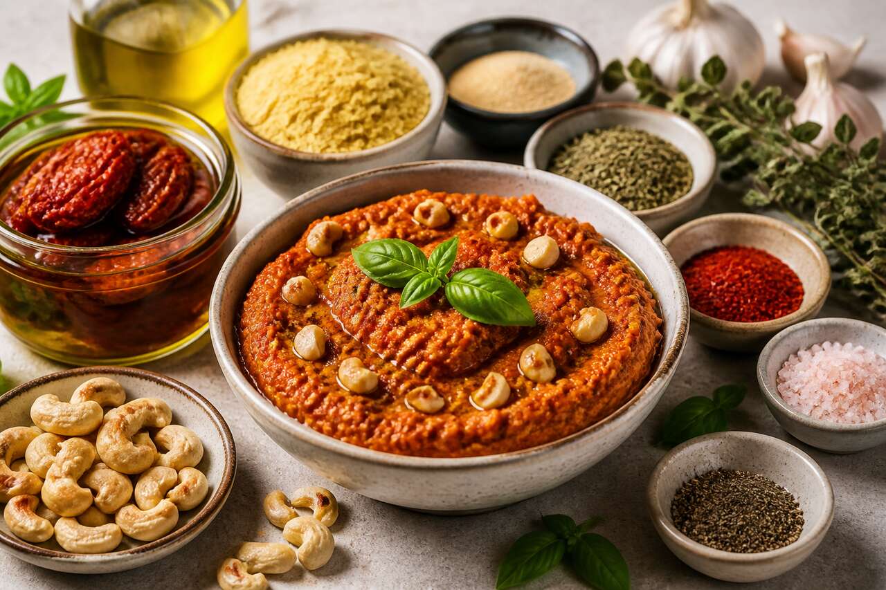 Recette légère de pesto rosso vegan : comment la préparer facilement ?
