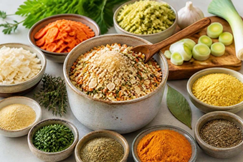 Bouillon de légumes déshydraté vegan : recette facile et rapide