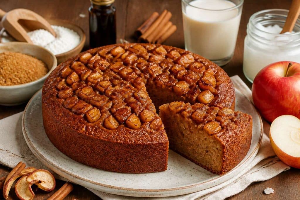 Moelleux double pomme vegan : recette santé et gourmande
