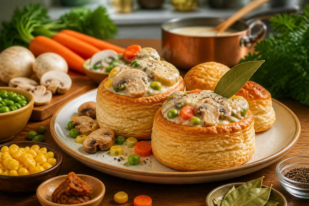 Bouchées à la reine véganes aux légumes : recette savoureuse