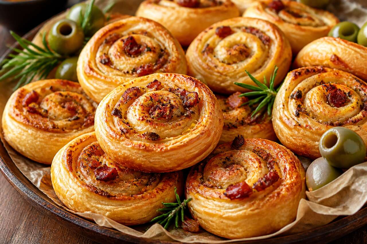 Mini feuilletés façon escargots : la recette rapide et gourmande