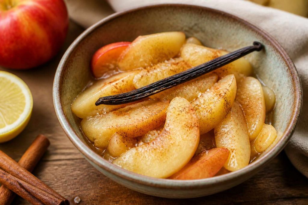 Recette de compote de pomme vegan au micro-ondes