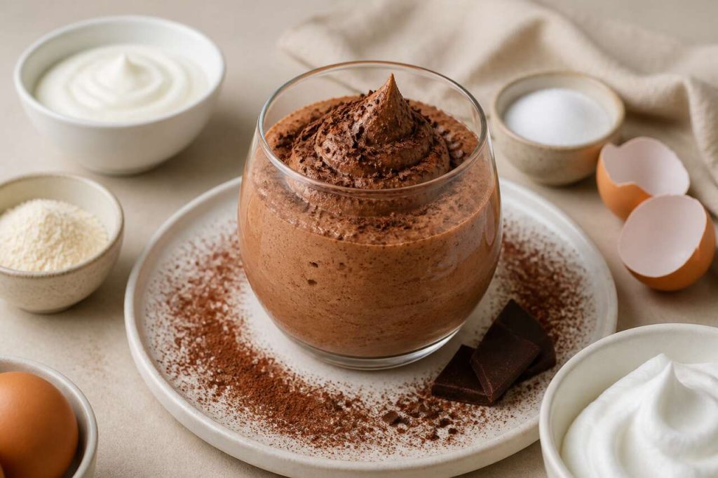 Mousse au chocolat légère et protéinée : recette gourmande et saine