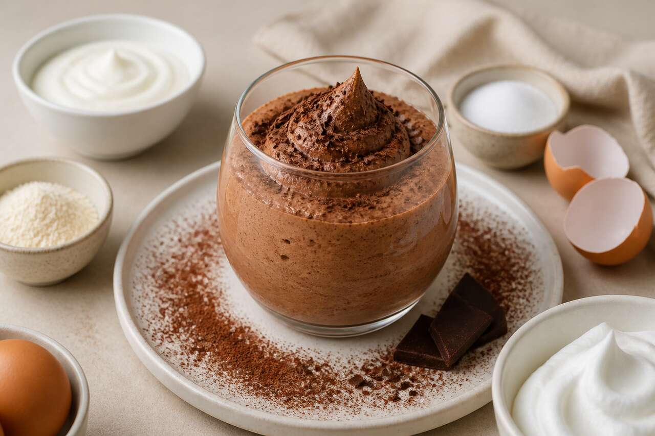 Mousse au chocolat légère et protéinée : recette gourmande et saine