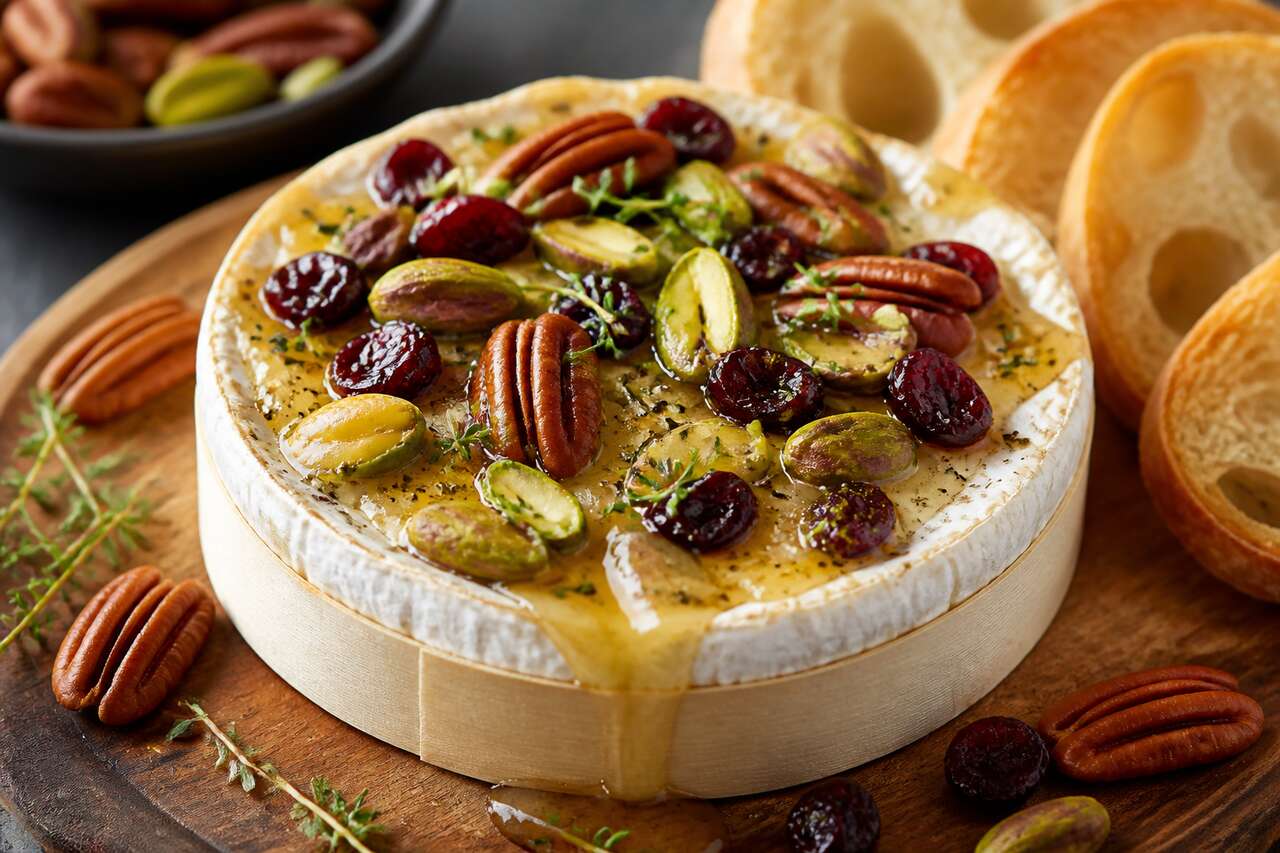 Camembert farci cranberries et pistaches : une recette gourmande