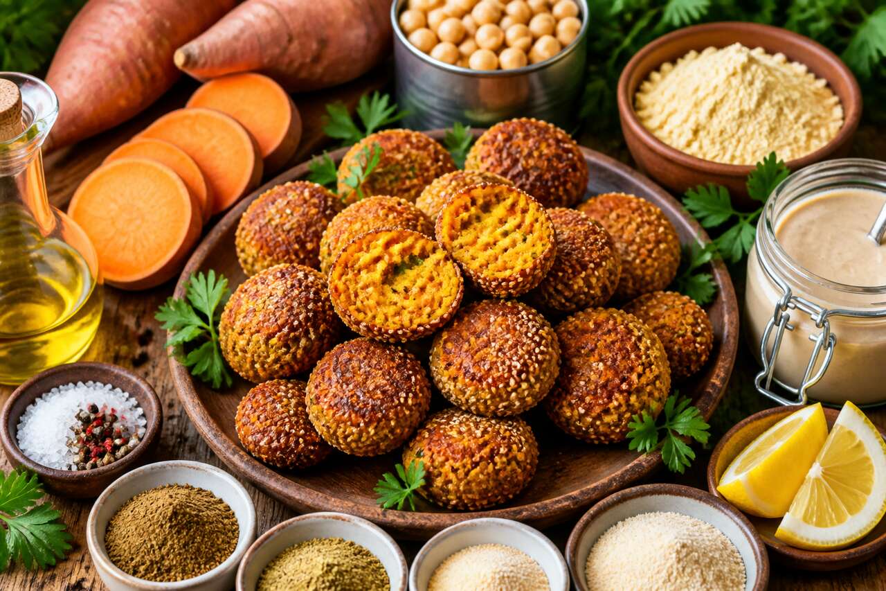 Falafels de patate douce : recette vegan savoureuse