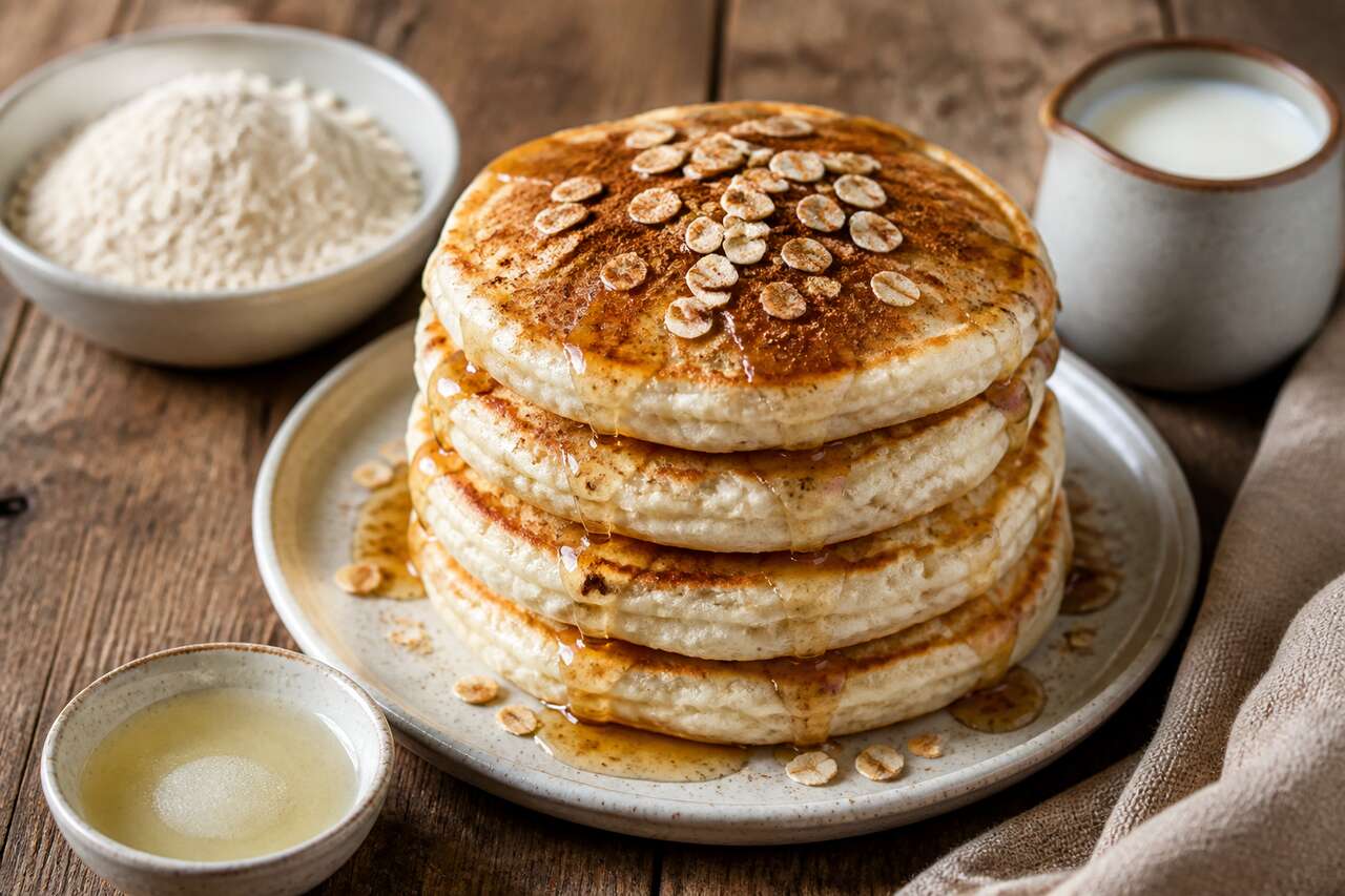 Pancakes aux protéines et à l'avoine : recette santé nourrissante