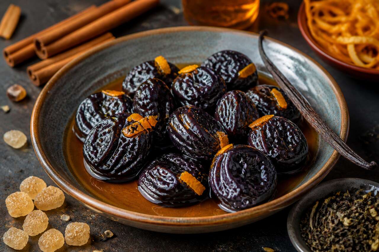 Pruneaux au sirop de vanille : recette gourmande