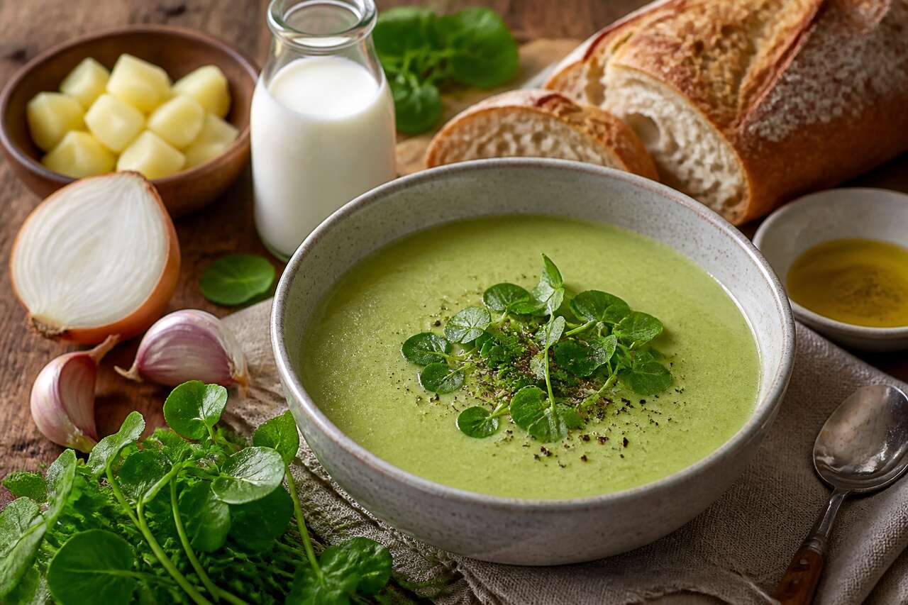 Velouté de cresson vegan : recette savoureuse et saine