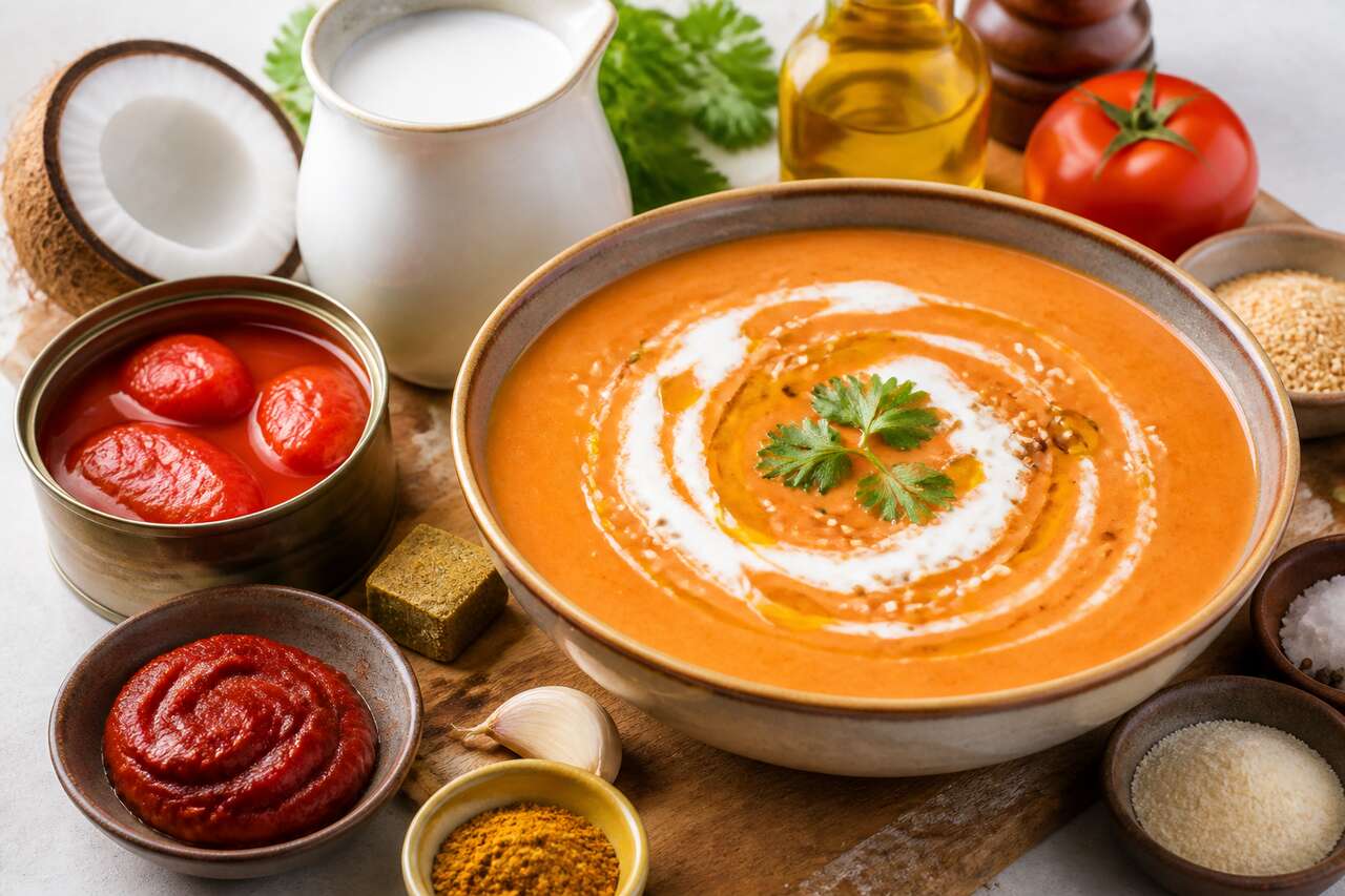 Crème de tomate et lait de coco : recette gourmande