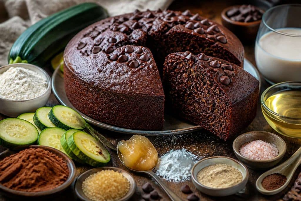Cake chocolat-courgette vegan : recette gourmande