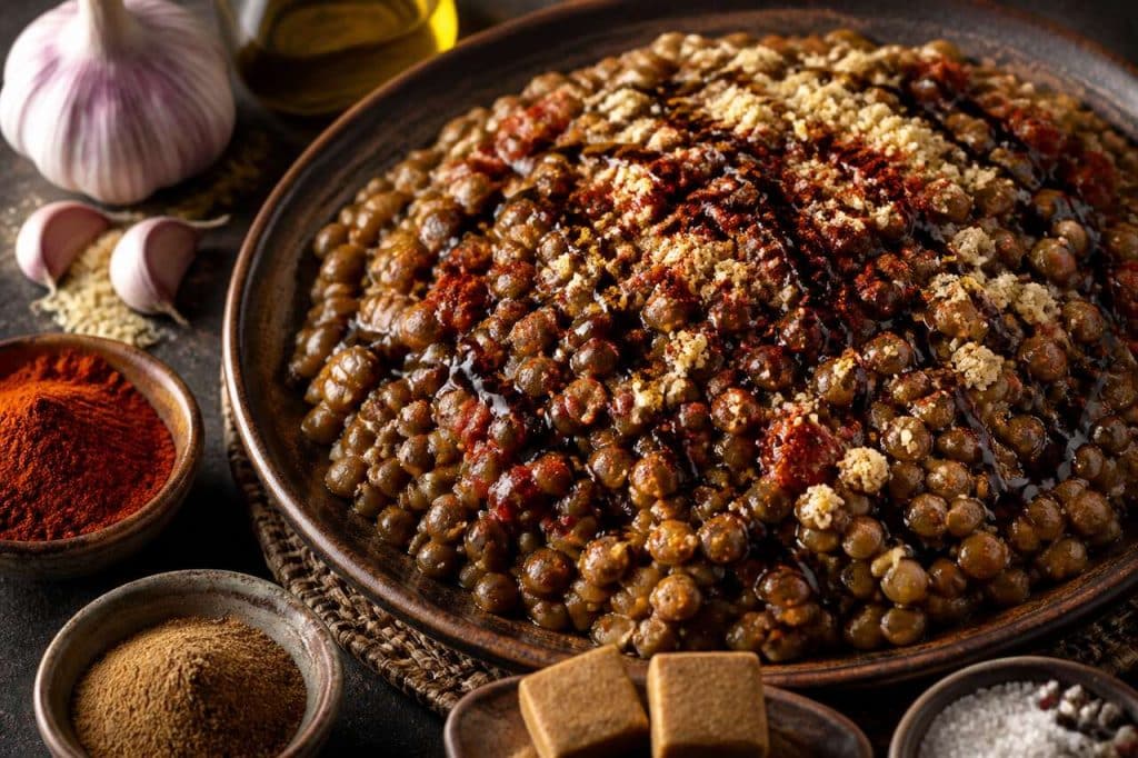 Lentilles à la mélasse de grenade : recette de sauce savoureuse