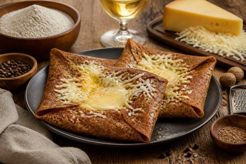 Galettes de sarrasin : recette de fondue au fromage