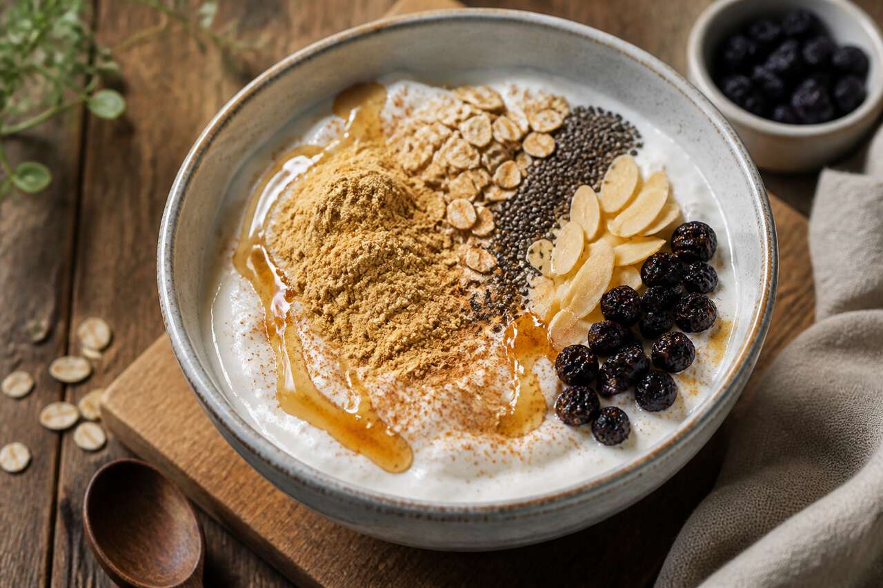 Bowl de Skyr à la poudre de Maca : recette santé