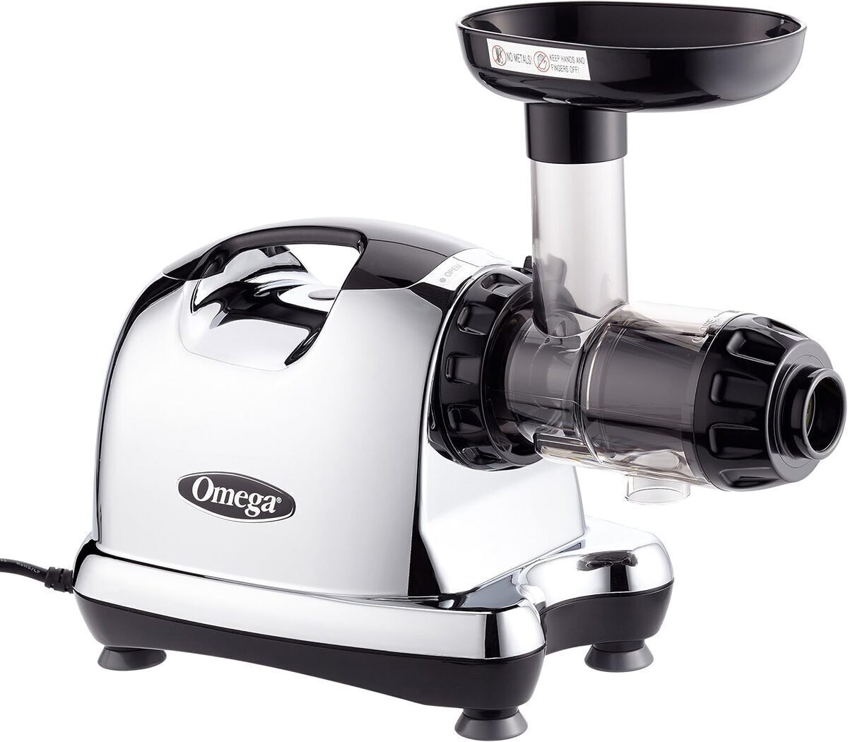 Test de l'extracteur de jus Omega 8226 chromé argenté