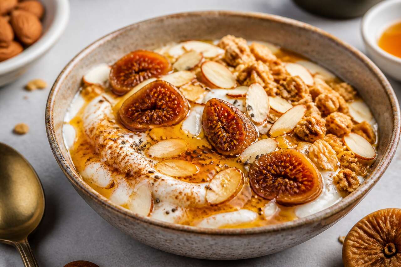 Recette de bowl de yaourt aux figues
