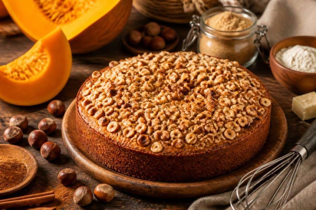 Cake potimarron et noisette : recette savoureuse