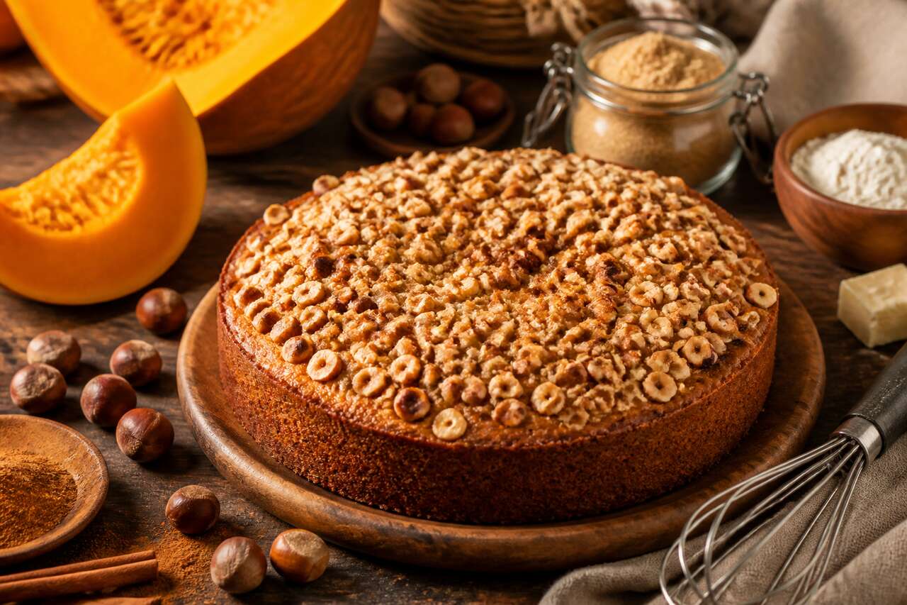 Cake potimarron et noisette : recette savoureuse