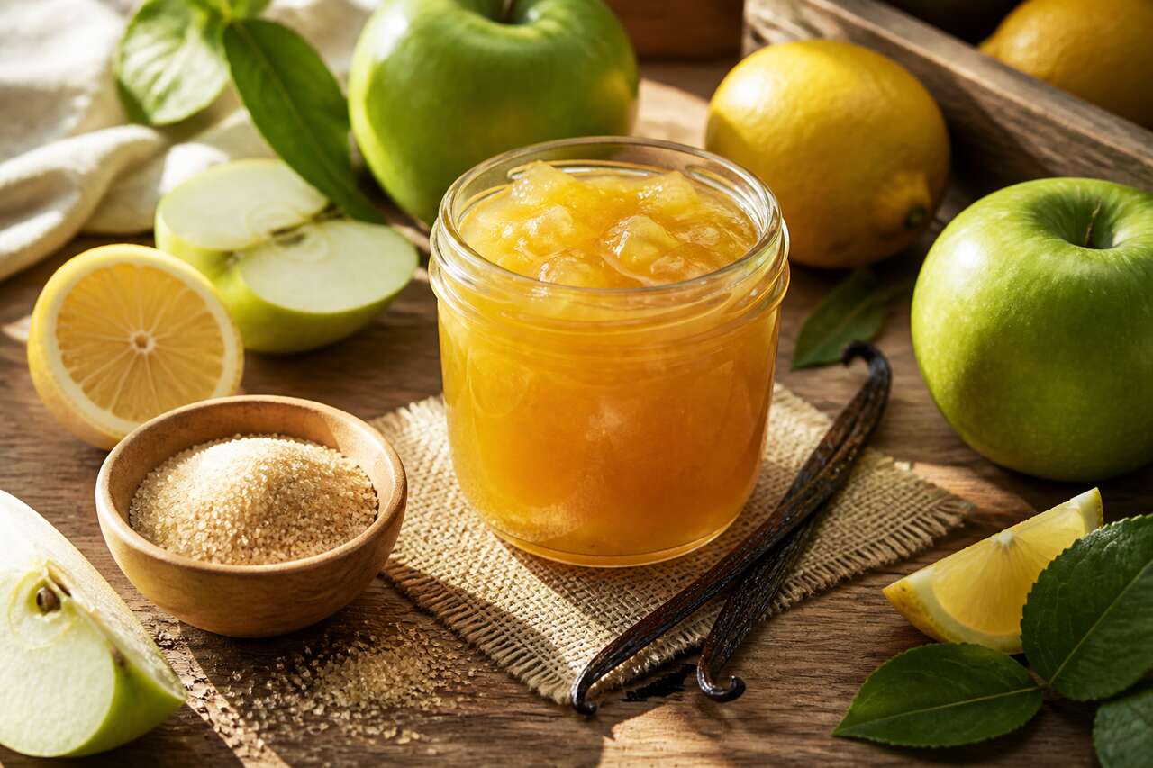 Confiture de pommes au citron vegan : recette gourmande et saine
