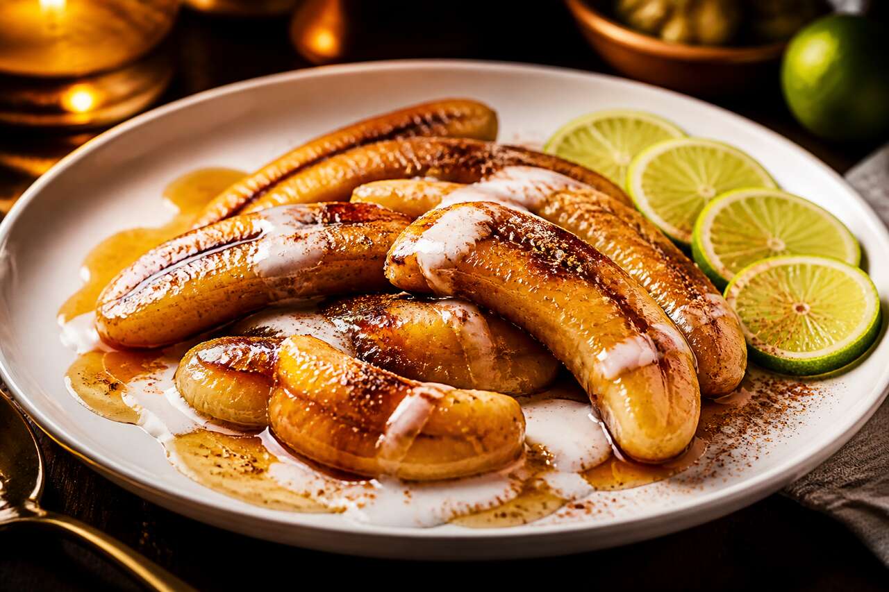 Bananes flambées au rhum vegan : recette gourmande et facile