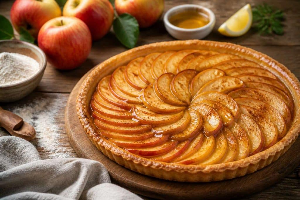 Tarte aux pommes légère et vegan : recette gourmande et facile