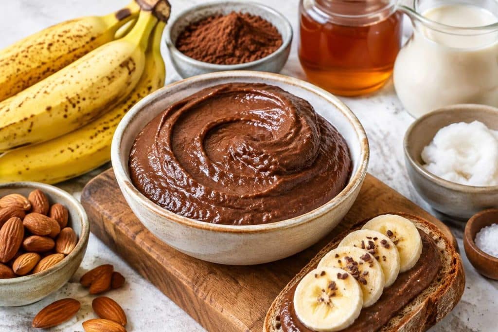 Recette pâte à tartiner Choco-Banane vegan
