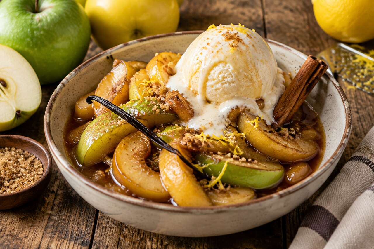 Compote de pommes rôties au sirop : recette gourmande et facile