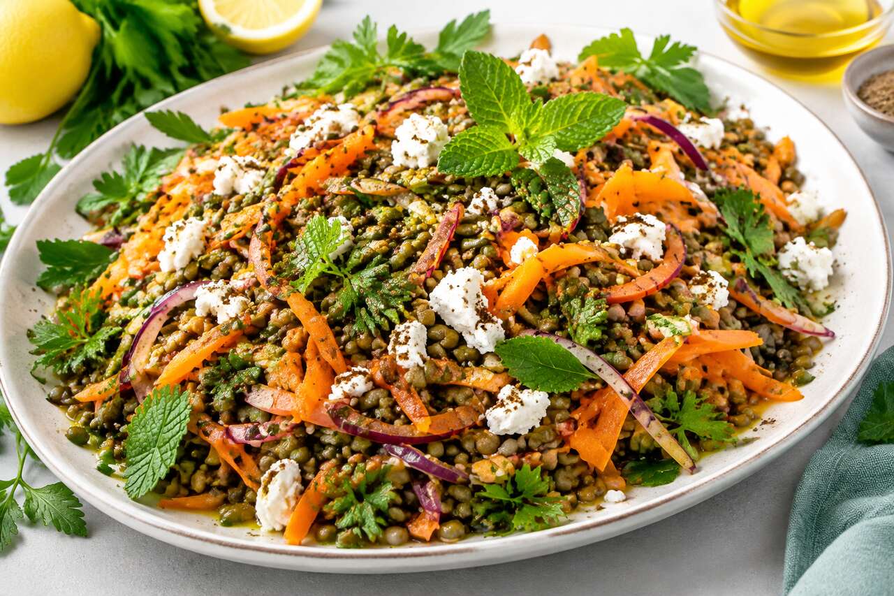 Salade détox de lentilles et carottes : recette saine et nutritive