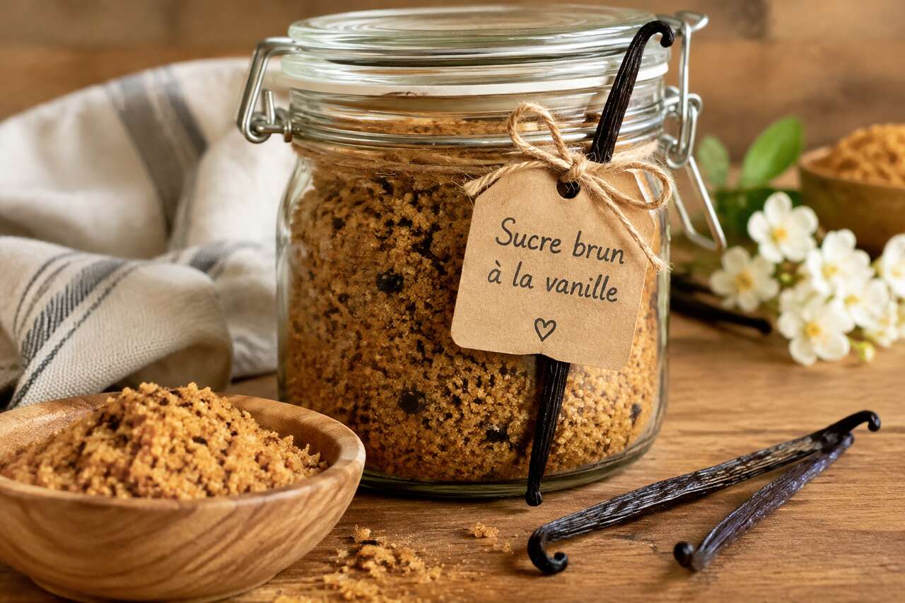 Recette vegan : sucre roux à la vanille