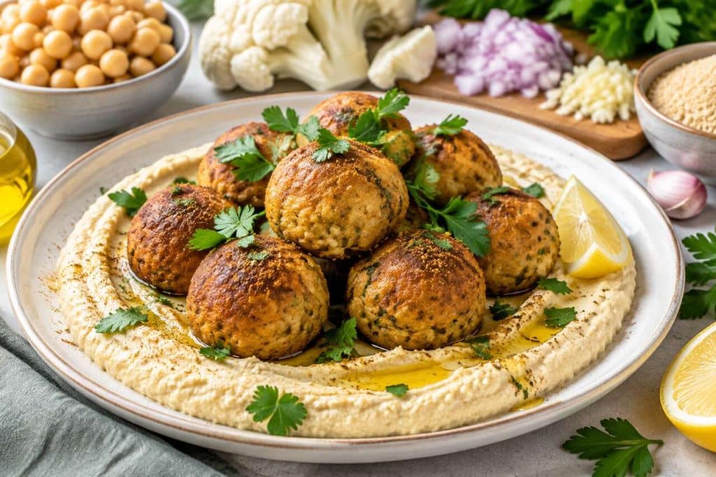 Boulettes de chou-fleur et pois chiches : recette saine et savoureuse
