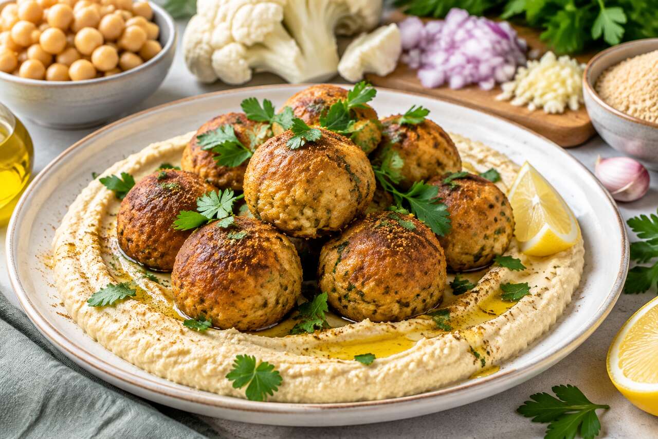 Boulettes de chou-fleur et pois chiches : recette saine et savoureuse