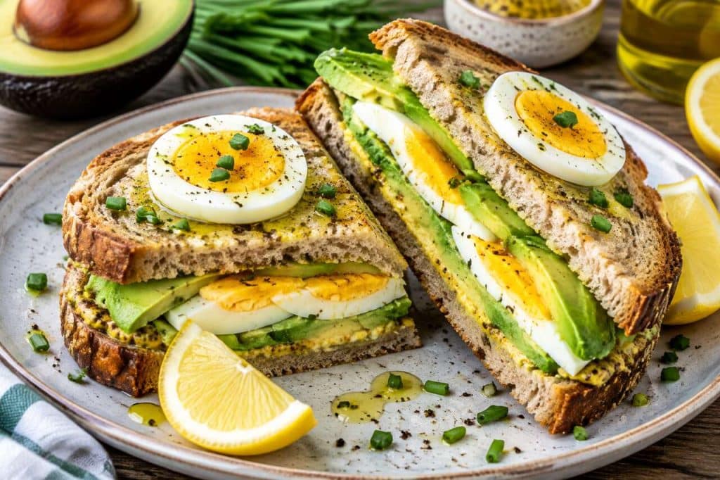 Recette : sandwichs aux œufs durs et avocat
