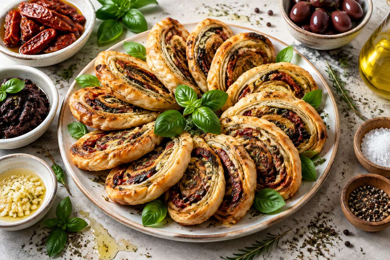 Roulés feuilletés à la provençale vegan : recette savoureuse et simple