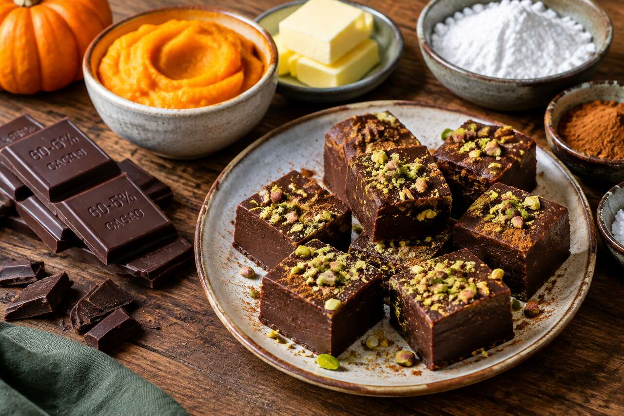 Fudge chocolat et purée de potiron rapide : recette facile