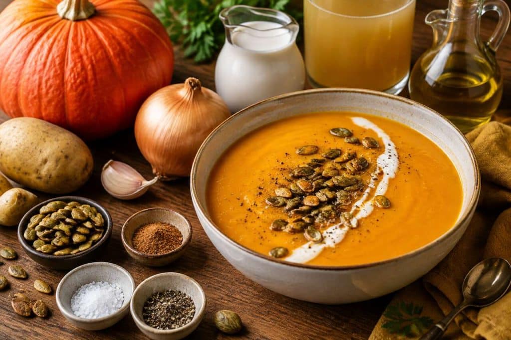 Crème de potiron d'Étampes vegan : recette savoureuse