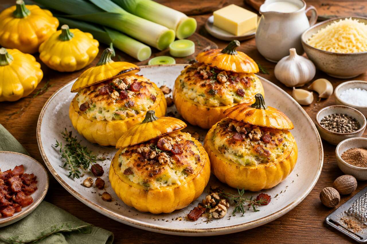 Jack Be Little farcie au poireau : recette gourmande