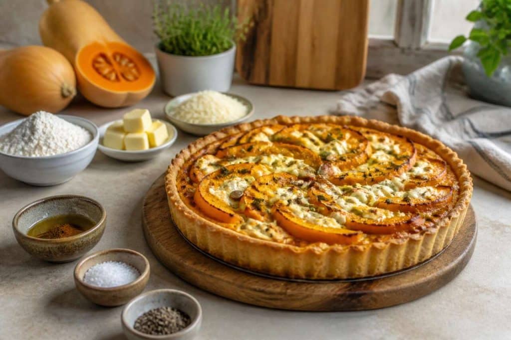 Tarte à la courge et mascarpone : recette gourmande