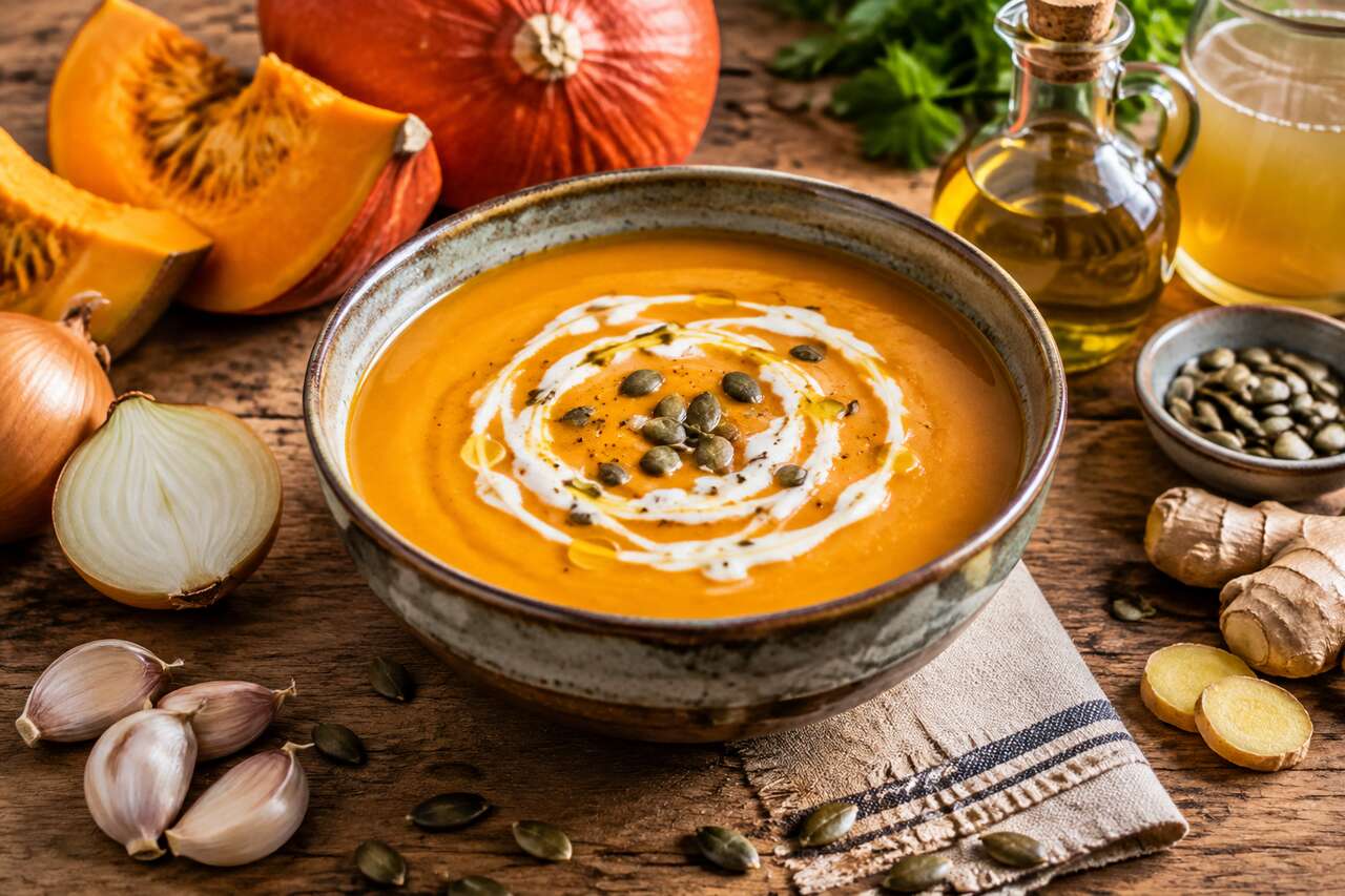 Velouté de potiron à la crème de coco : recette savoureuse et facile