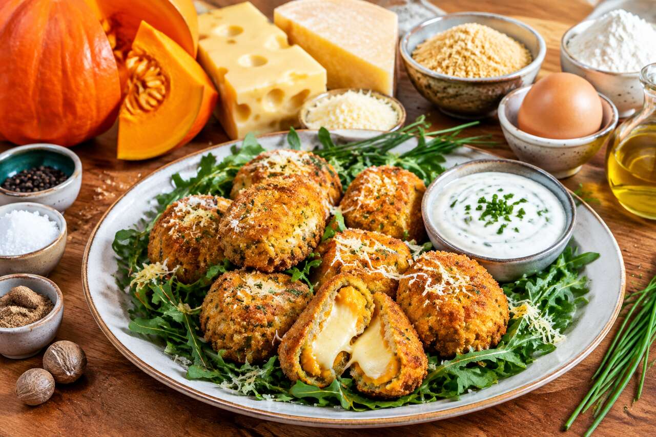 Nuggets végétariens : fromage et potiron